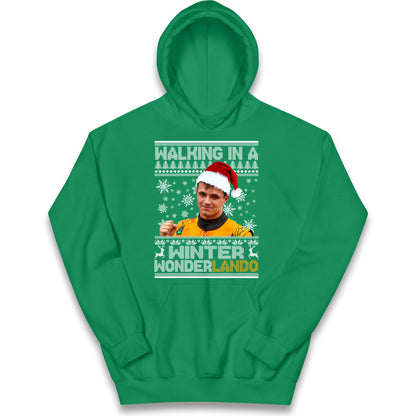Lando Norris Christmas Kids Hoodie