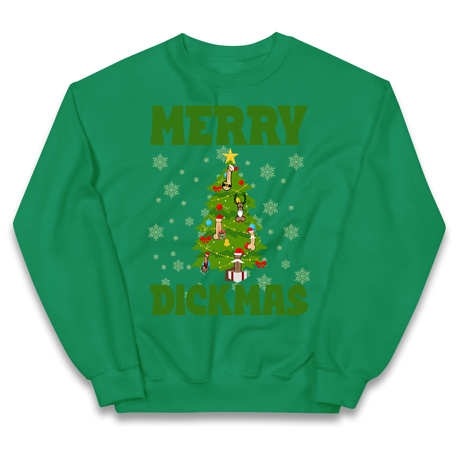Merry Dickmas Funny Christmas Jumper
