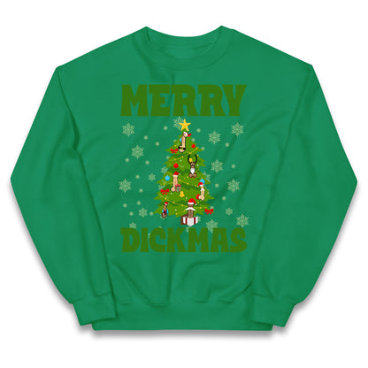 Merry Dickmas Funny Christmas Jumper