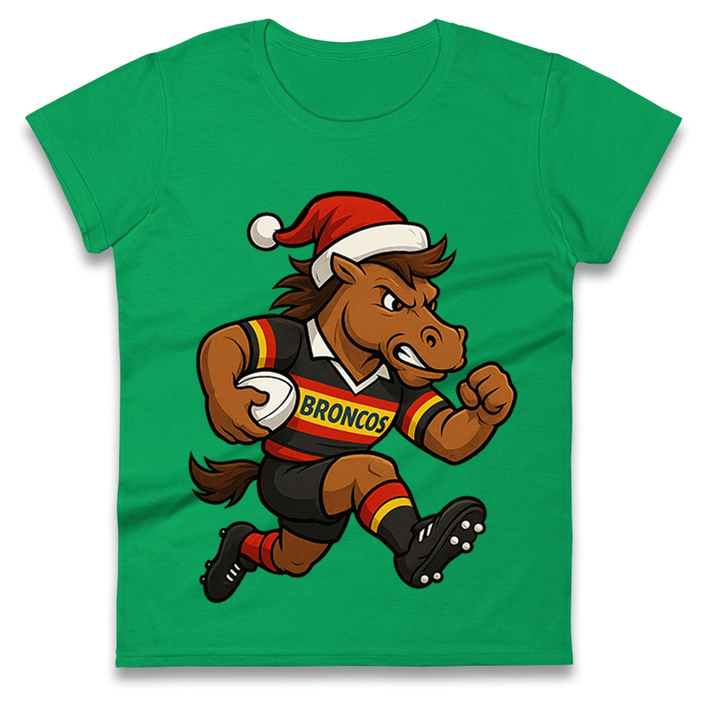 London Broncos Christmas Ladies T Shirt