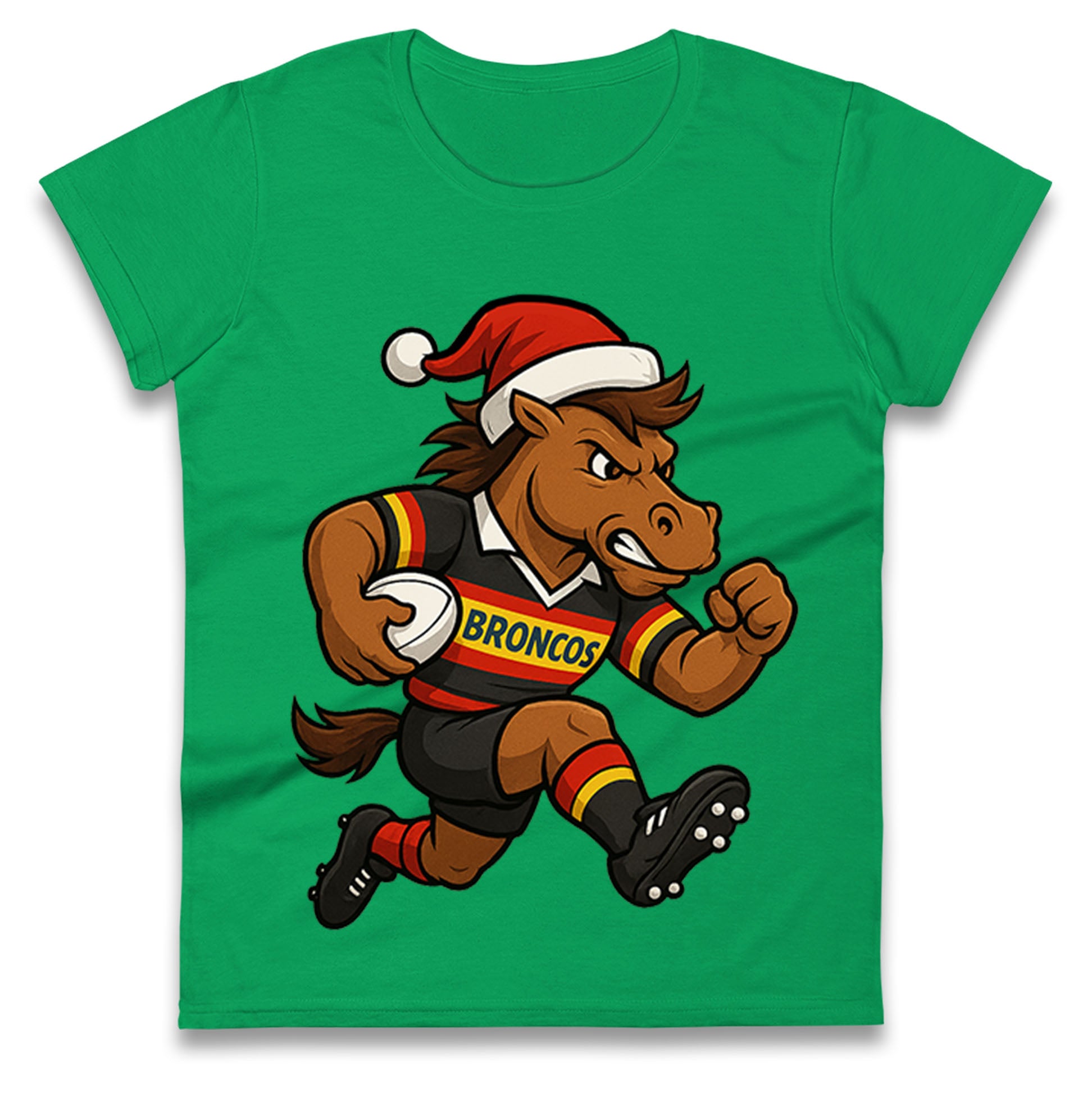 London Broncos Christmas Ladies T Shirt