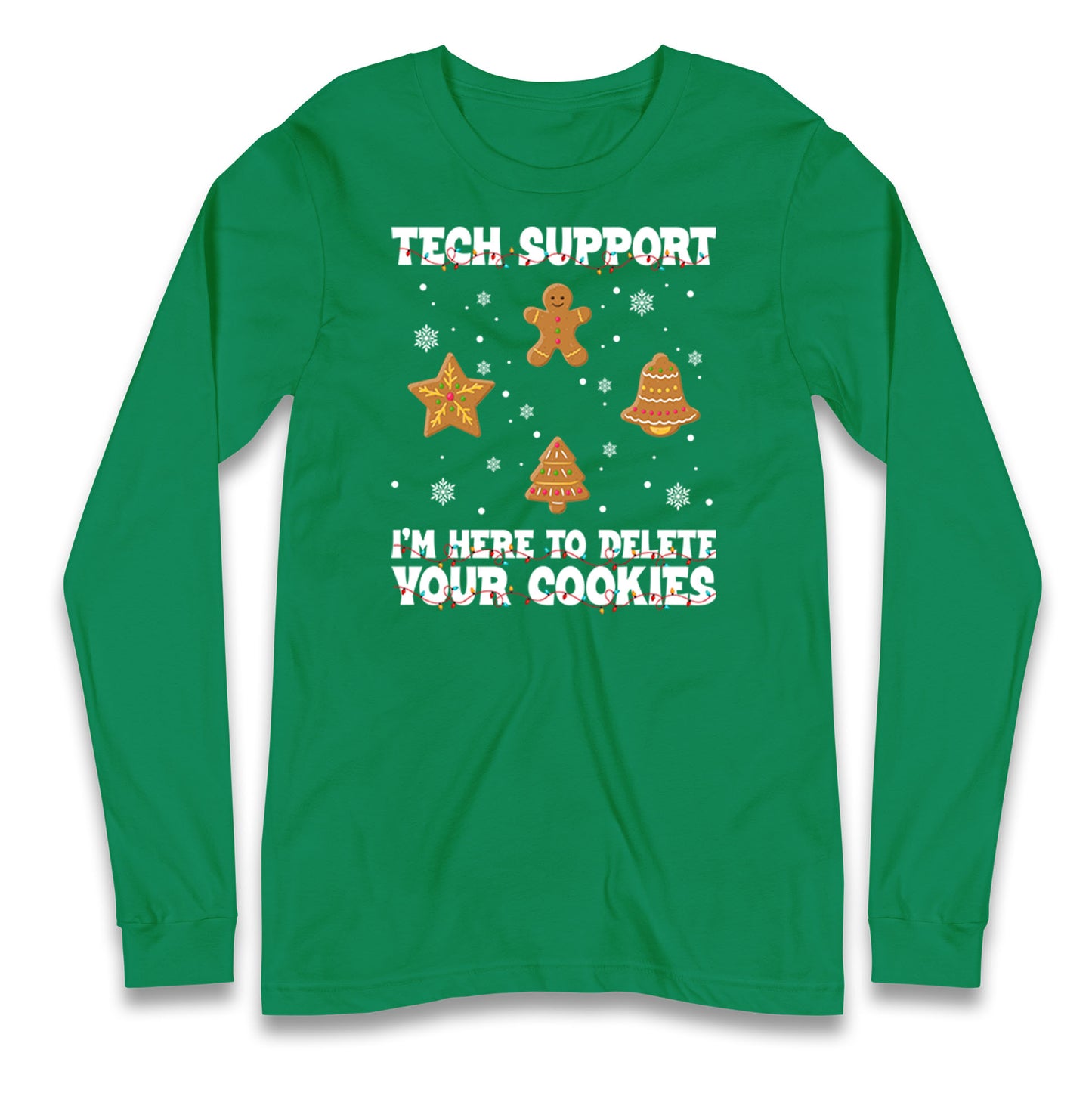 Delete Cookies Longsleeve T Shirt