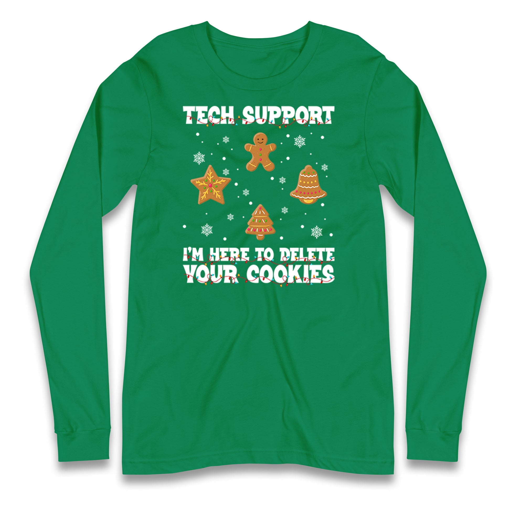 Delete Cookies Longsleeve T Shirt