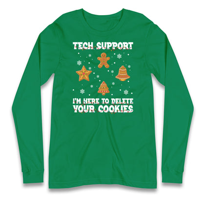 Delete Cookies Longsleeve T Shirt