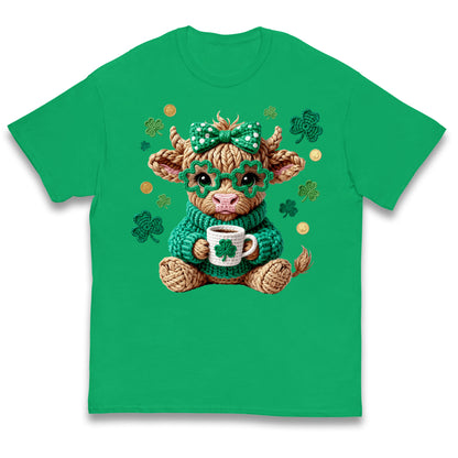 Cute Cow St Patrick Kids T Shirt