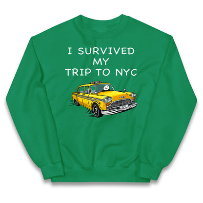 I Survived My Trip To NYC Yellow Taxi Kids Jumper