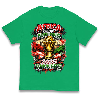 Morocco Africa Cup Of Nations Winners 2025 Kids T Shirt