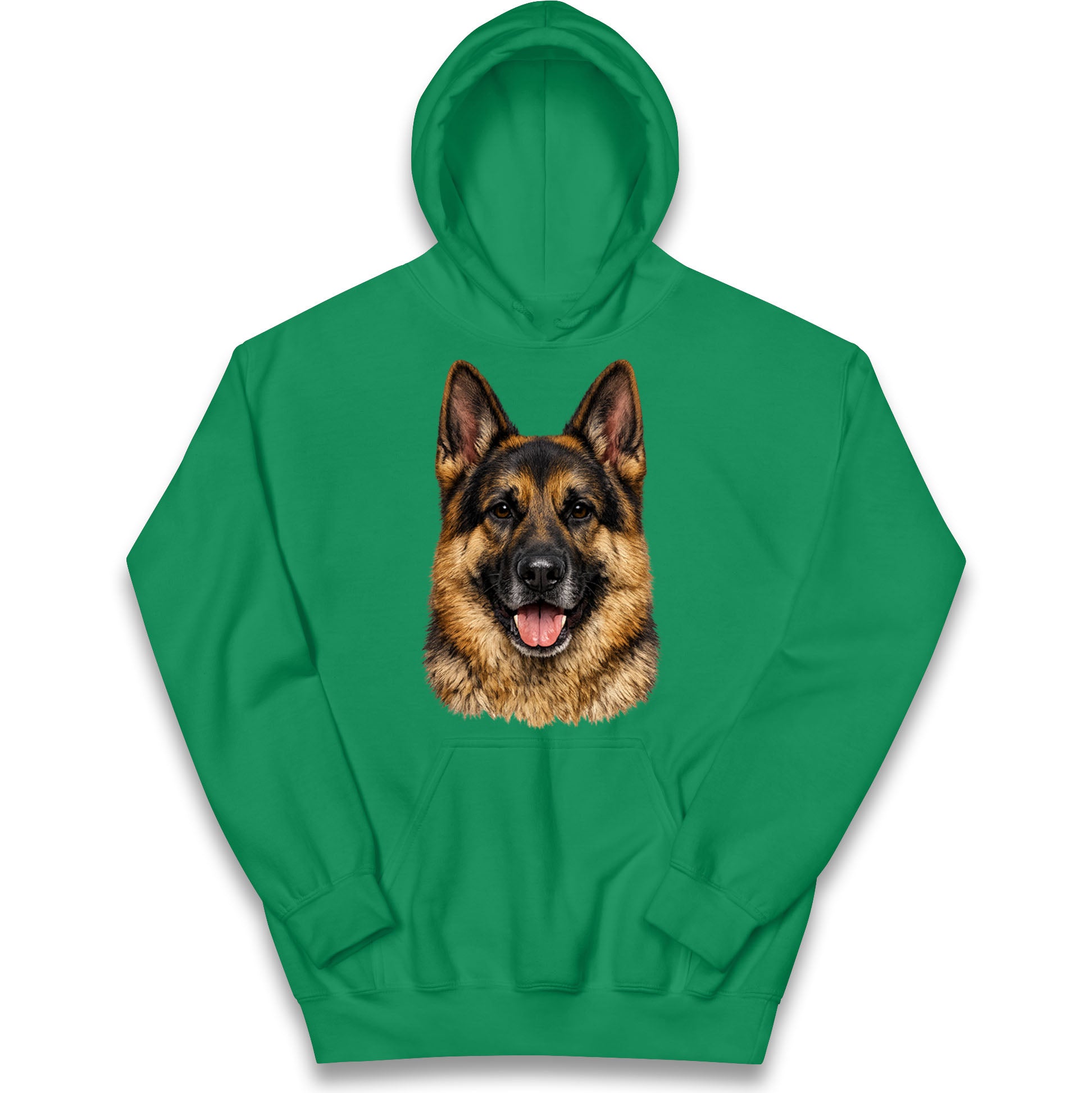 German Shepherd Dog Face Kids Hoodie