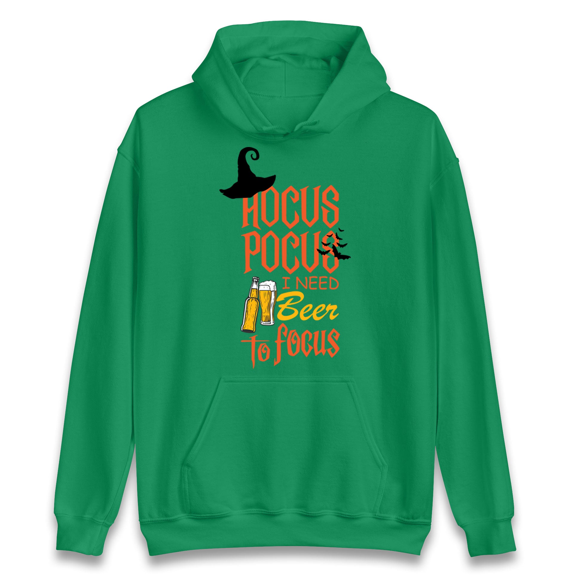 Hocus Pocus I Need Beer To Focus Halloween Hoodie
