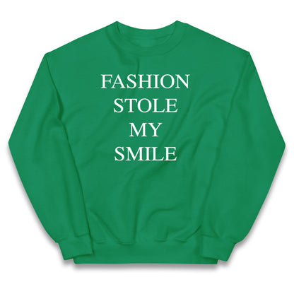 Fashion Stole My Smile Kids Jumper
