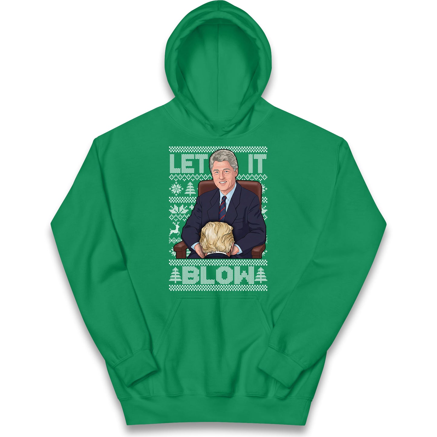 Bill Clinton Christmas Kids Hoodie