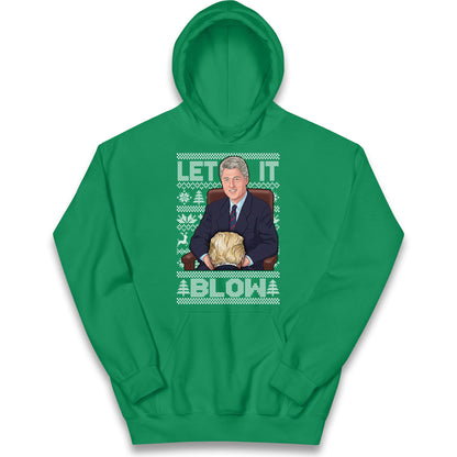 Bill Clinton Christmas Kids Hoodie