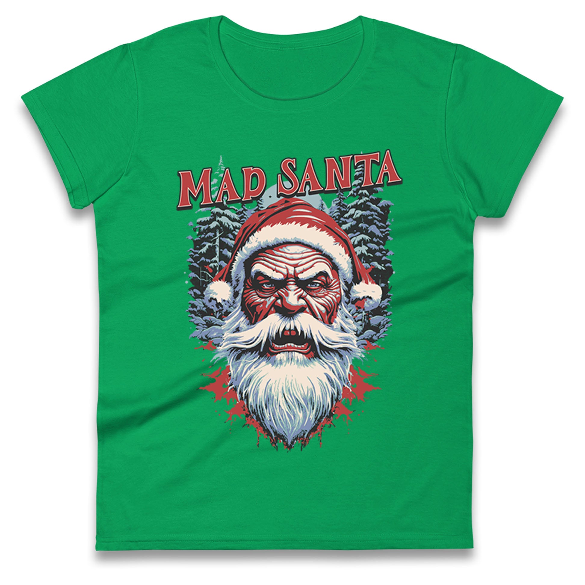 Mad Santa Ladies T Shirt