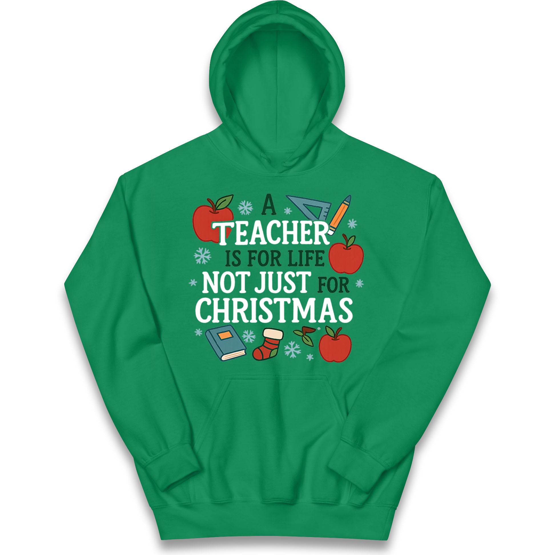 Teacher Christmas Kids Hoodie