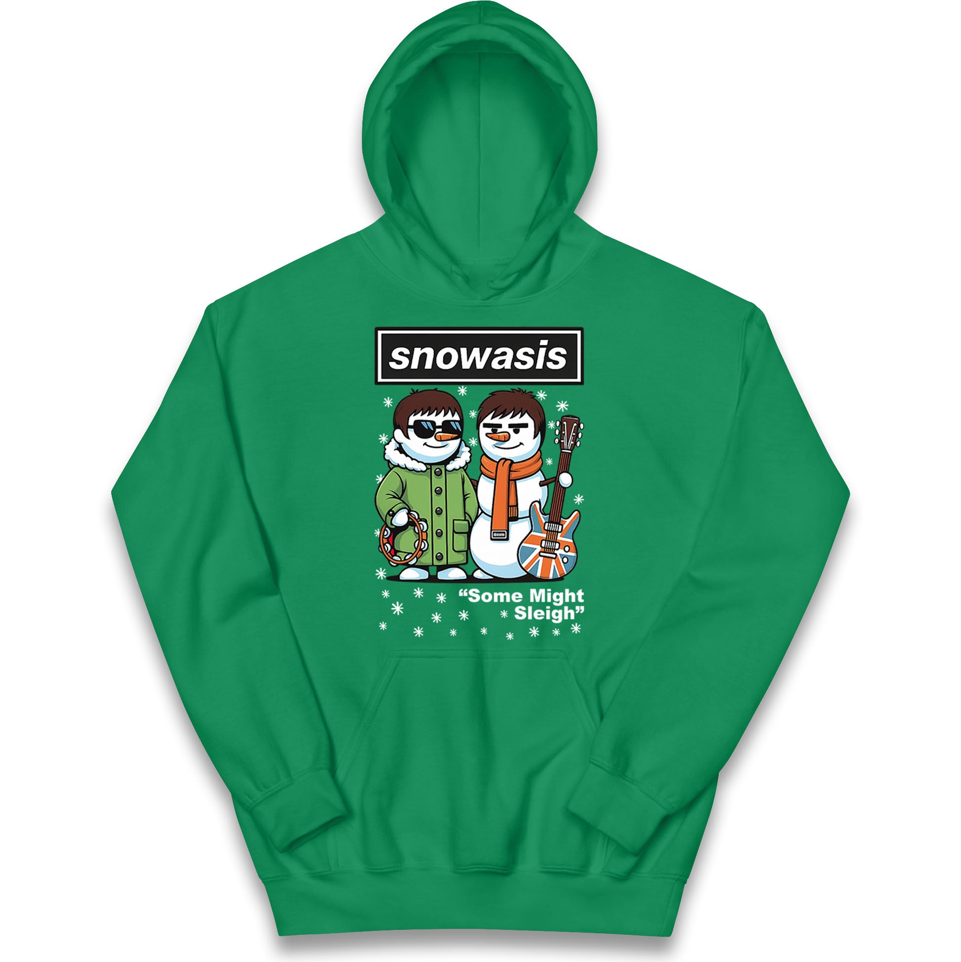 Funny Snowasis Might Sleigh Xmas Kids Hoodie