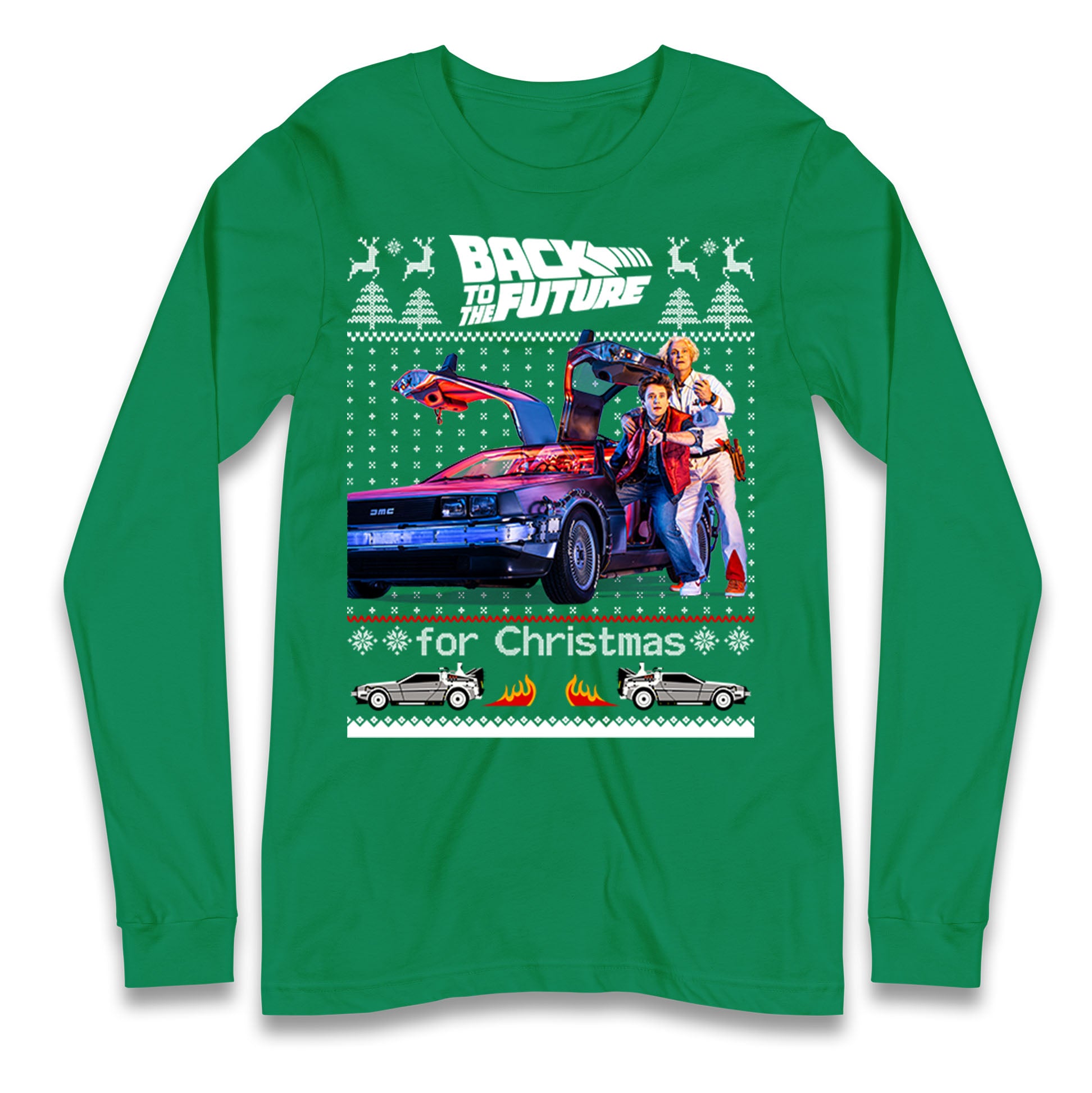 Back To The Future Christmas Longsleeve T Shirt