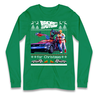 Back To The Future Christmas Longsleeve T Shirt