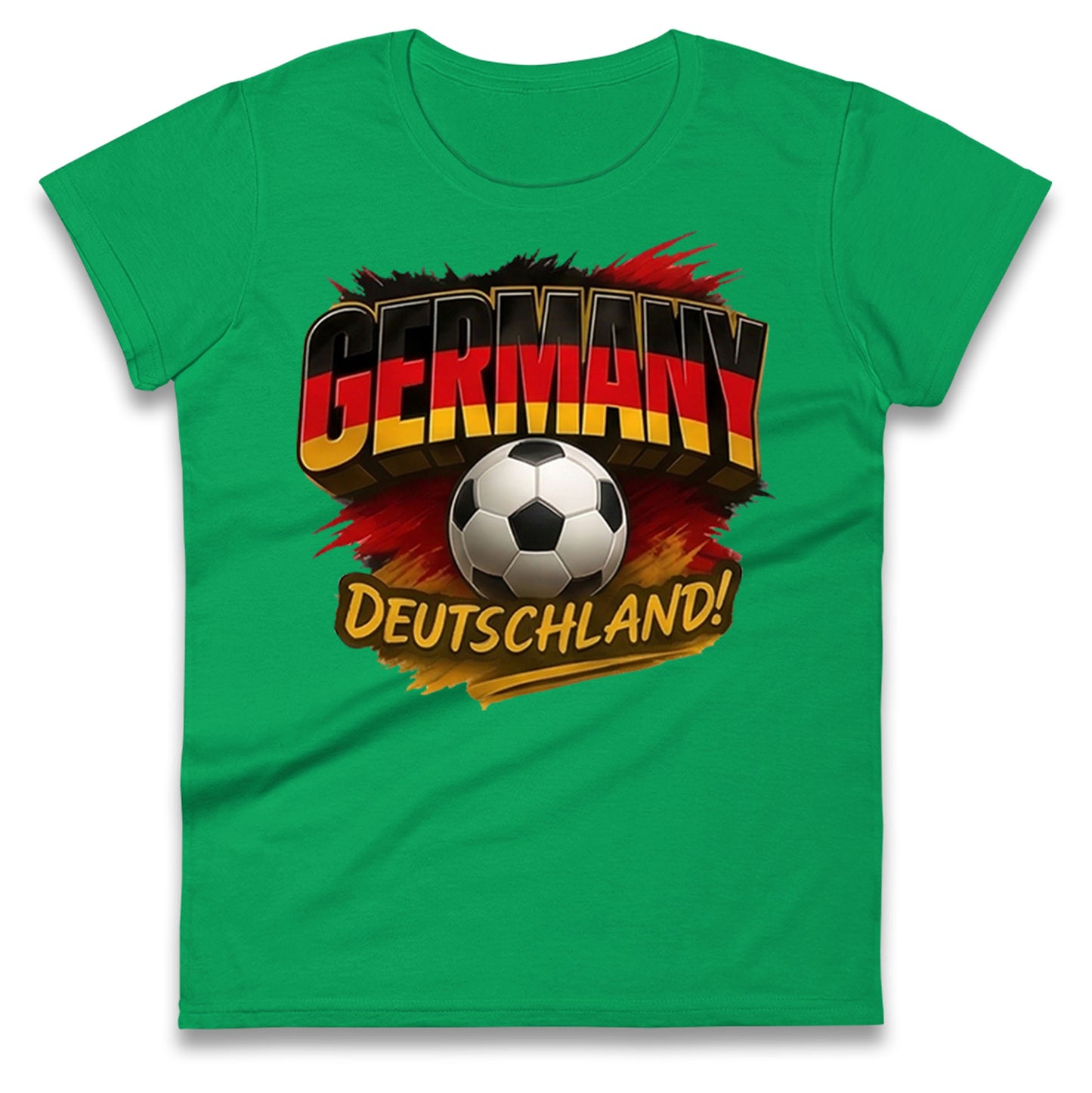 Germany Retro World Cup Ladies T Shirt