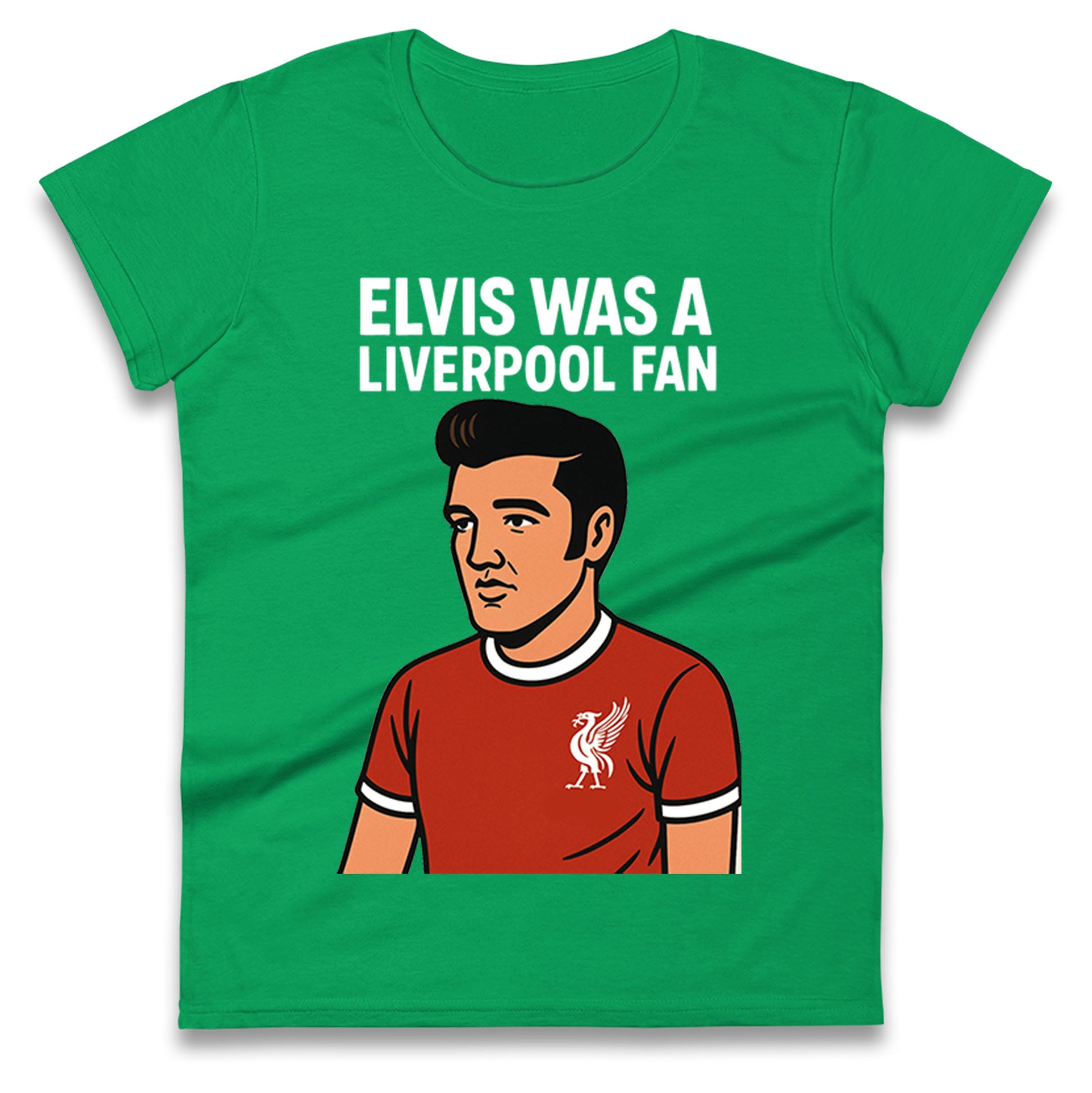 Elvis Presley Liverpool Football Ladies T Shirt 