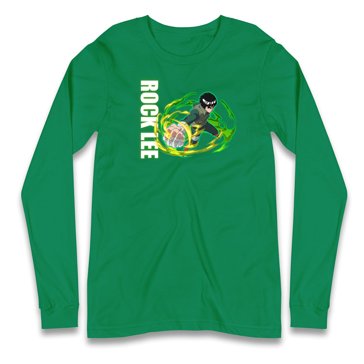 rock lee green beast long sleeve t shirt