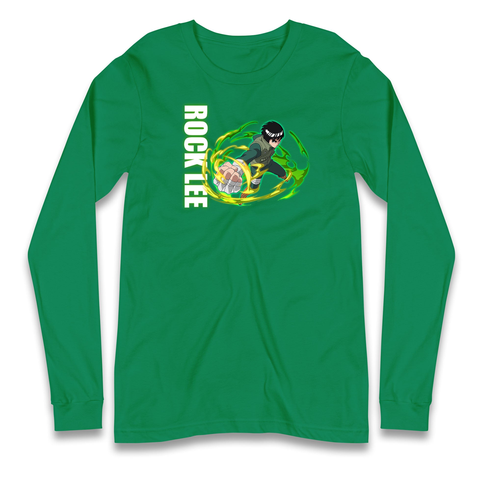 rock lee green beast long sleeve t shirt