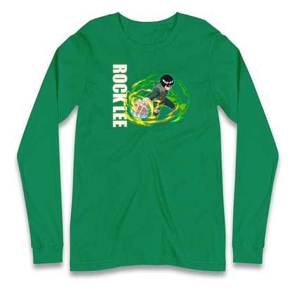 rock lee green beast long sleeve t shirt