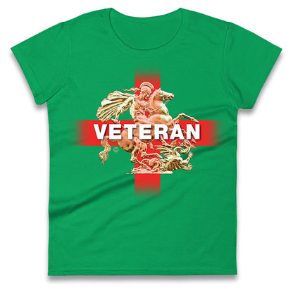 Veteran St George & The Dragon Womens Tee Top