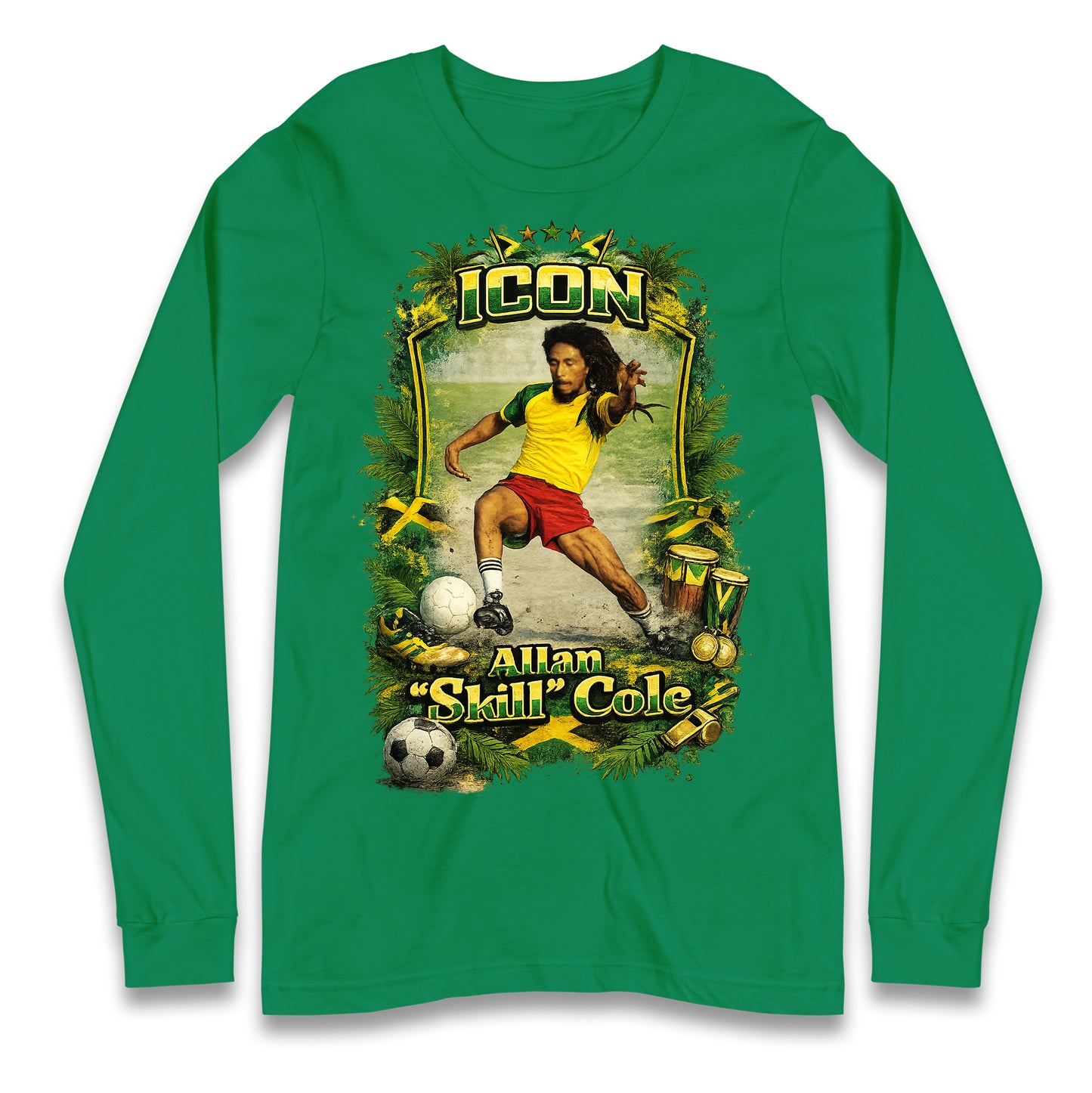 Jamaica Football Longsleeve T Shirt