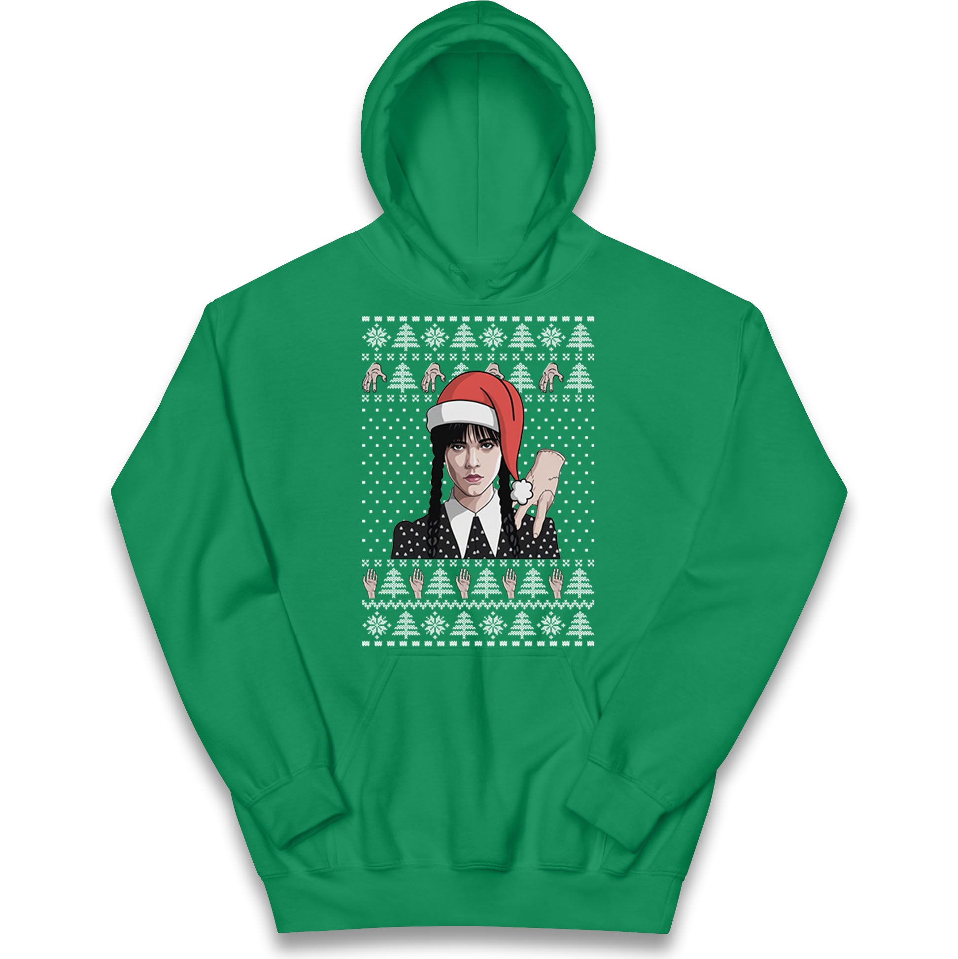 Wedensday Christmas Kids Hoodie