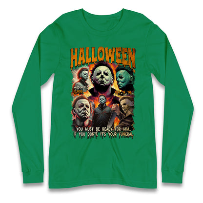 Michael Myers Horror Halloween Bootleg Long Sleeve T Shirt