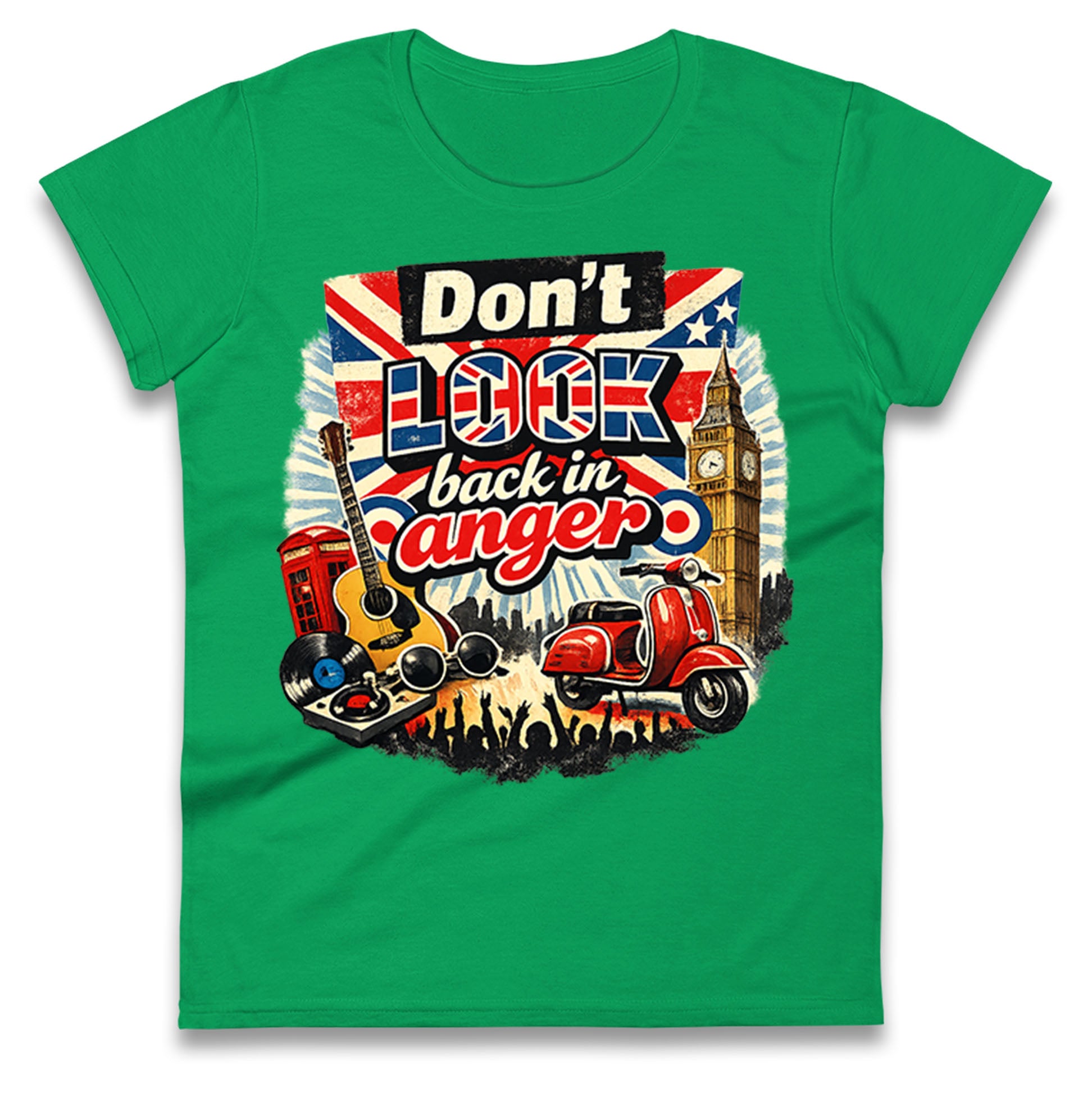 Don't Look Back In Anger Ladies T Shirt