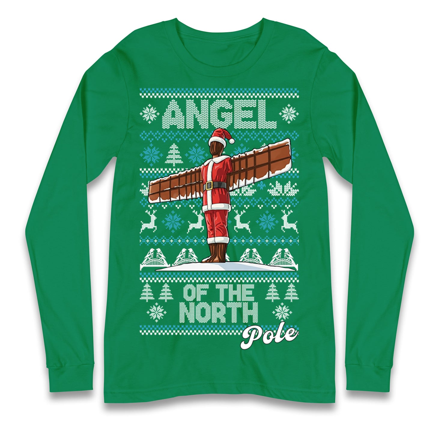 Angel Of The North Pole Christmas Longsleeve T Shirt