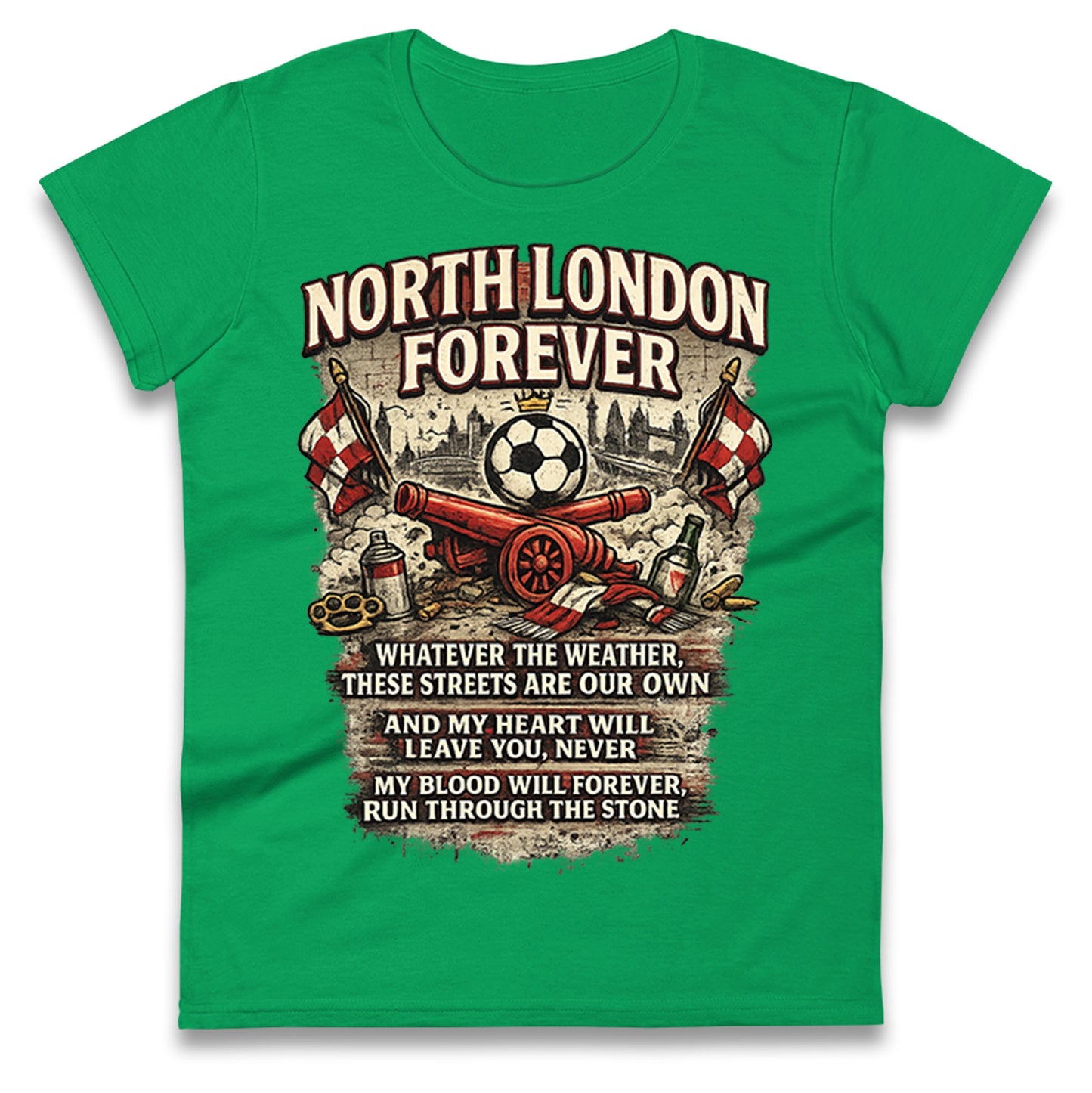 Arsenal North London Forever Ladies T Shirt