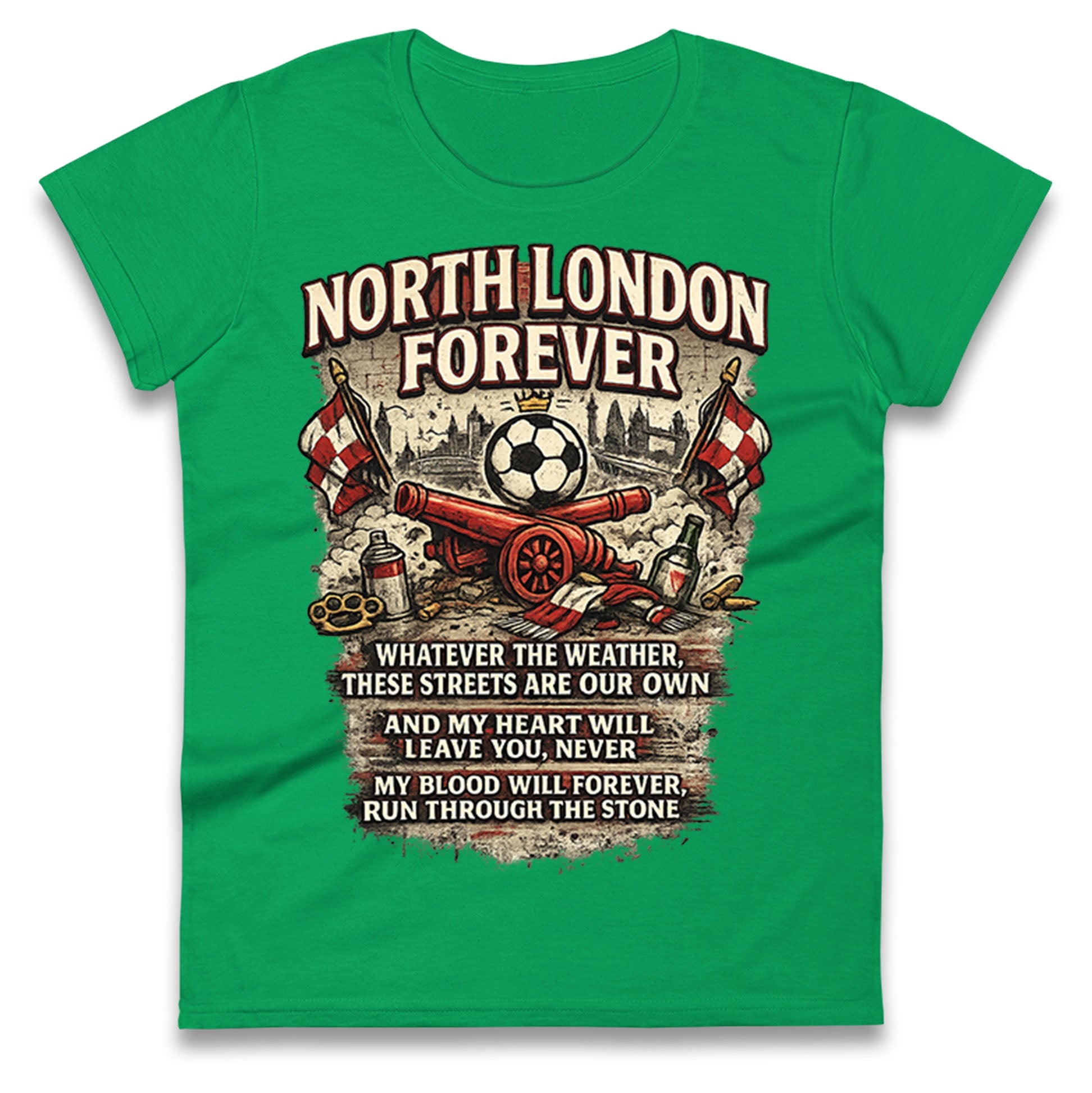 Arsenal North London Forever Ladies T Shirt