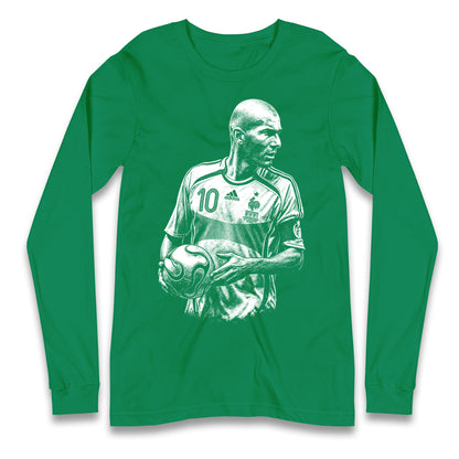 Zidane France Longsleeve T Shirt