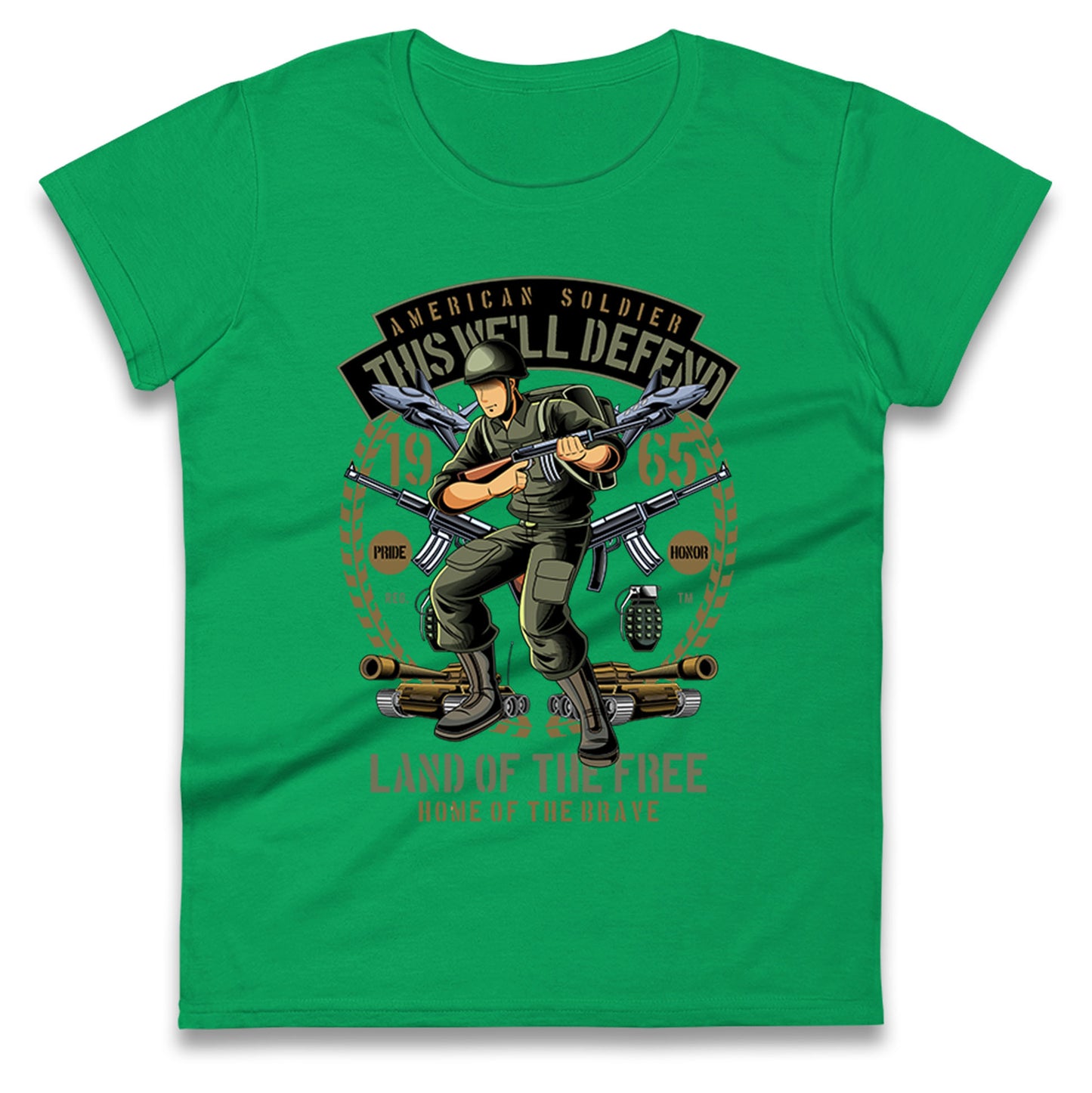 American Soldier Ladies T Shirt