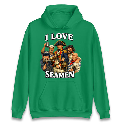 I Love Seamen Funny Cringe Meme Offensive  Hoodie
