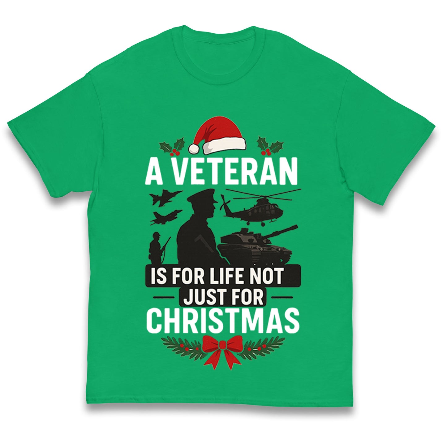 Veteran Christmas Kids T Shirt 