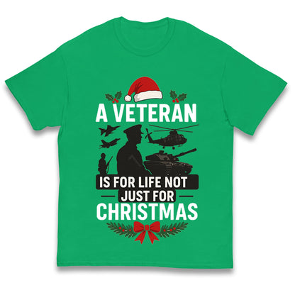 Veteran Christmas Kids T Shirt 