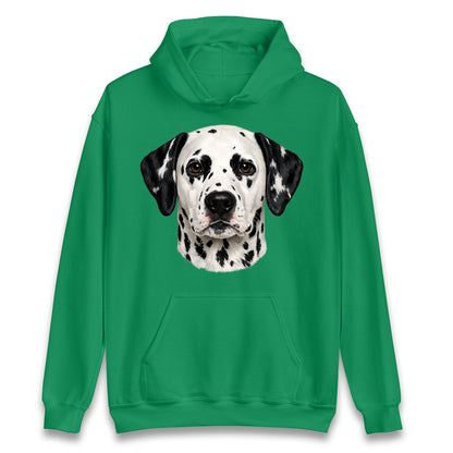 Dalmatian Dog Face Hoodie