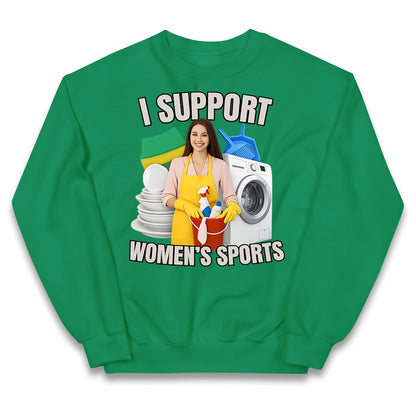 I Support Women's Sports Kids Jumper
