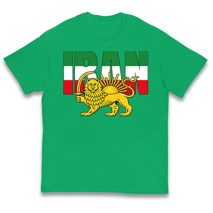 Iran Flag Kids T Shirt