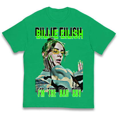 Billie Eilish Singer Kids T Shirt