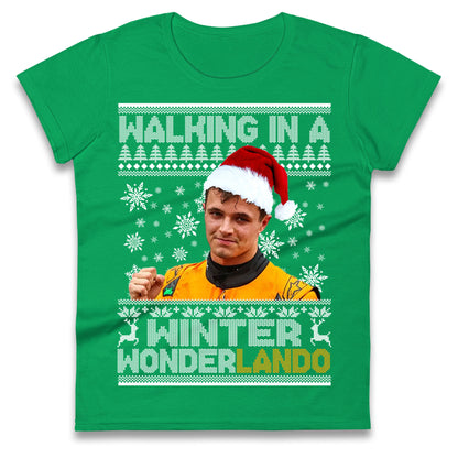 Lando Norris Christmas Ladies T Shirt