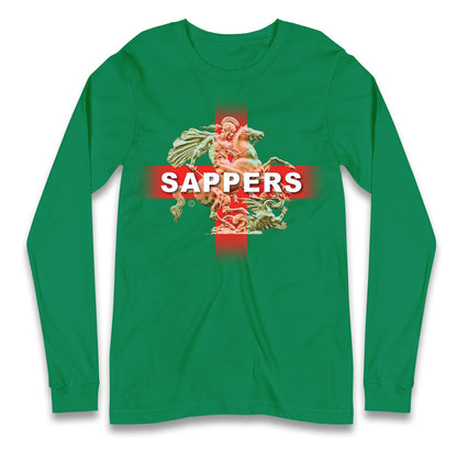 Royal Engineers Sappers England Longsleeve T Shirt
