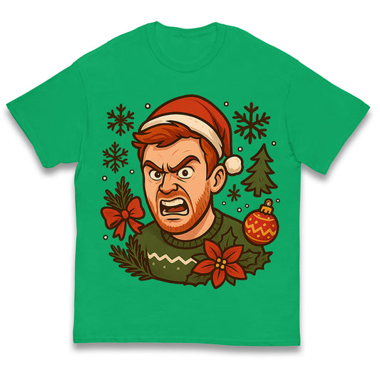 Angry Ginge Christmas Kids T Shirt 