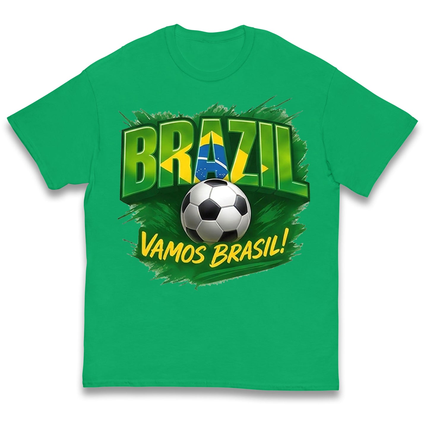 Brazil Retro Football Kids T Shirt
