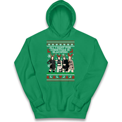 BlackPink Christmas Kids Hoodie