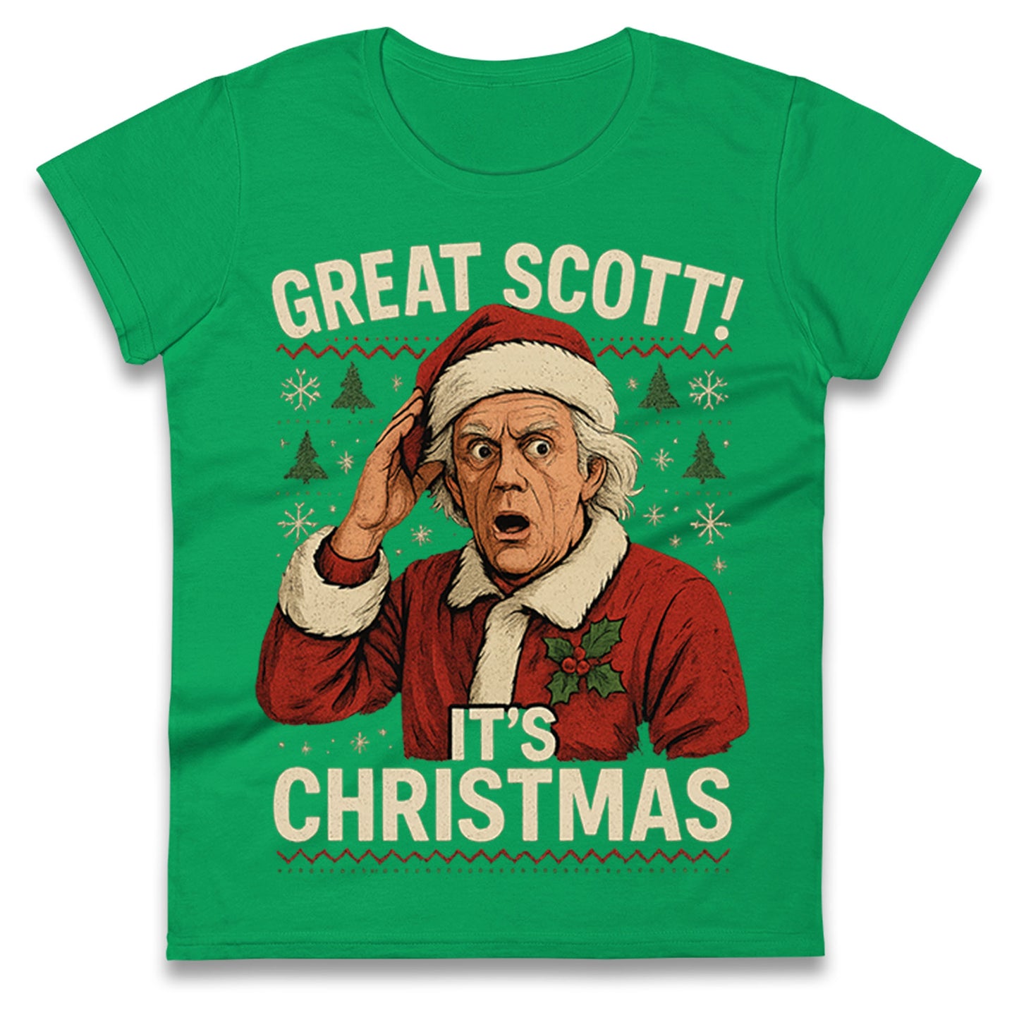 Back to the Future Doc Brown Ladies T Shirt