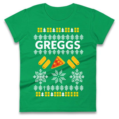 Greggs Christmas Ladies T Shirt